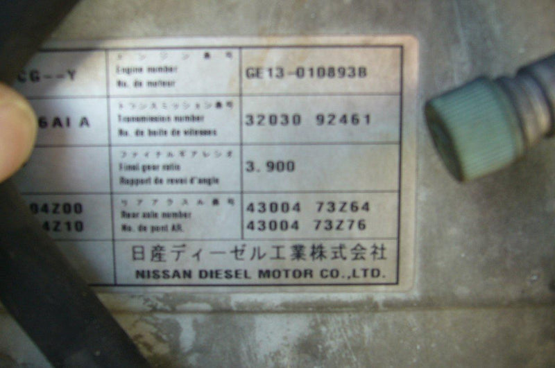 NISSAN DIESEL  2000 GE13 CG48ZW Diesel Truck (8x4) (RHD) (014450)