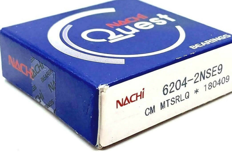 NACHI , Deep Groove Ball Bearing, JAPAN, 6204 2RS