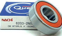 NACHI , Deep Groove Ball Bearing, JAPAN, 6203 2RS