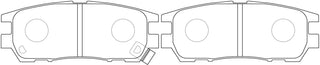 BOB, Brake Pad, D6054, MR389572, TOYOTA, PAJERO, 1994, 4M40T, V46WG