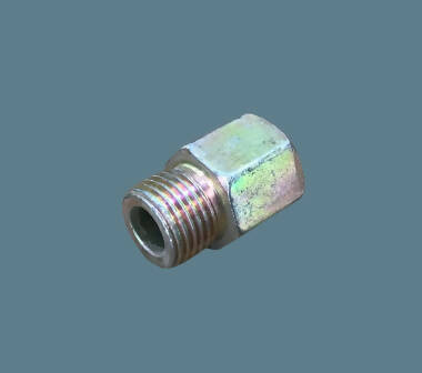 Brass Pipe Fitting Reducer Adapter, WPR, 1/4 Inch  NPT Female X 3/8 Inch  NPT Male , Inner -12 mm /Outer -16 mm (113795)