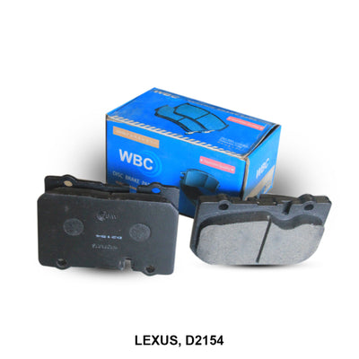 WBC Brake Pad Semi-Metallic, D2154, 04465-50070, for Toyota Avalon
