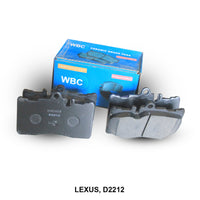 ผ้าเบรค WBC, 04465-50250, D2212 (000482)