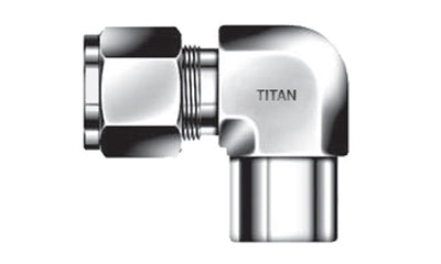 LF-05-02N - 5/16" Tube x 1/8" Female NPT 90 Elbow - 316 Stainless (095614)