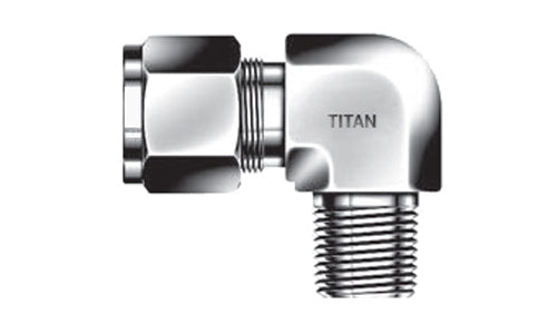 LM-01-01N | 1/16 Tube x 1/16" Male NPT 90 Elbow  - SS (095856)
