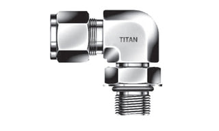LS-24-24U - 1-1/2" Tube x 1-1/2" Male ORB 90 Adj. တံတောင်ဆစ် - 316 Stainless (095899)