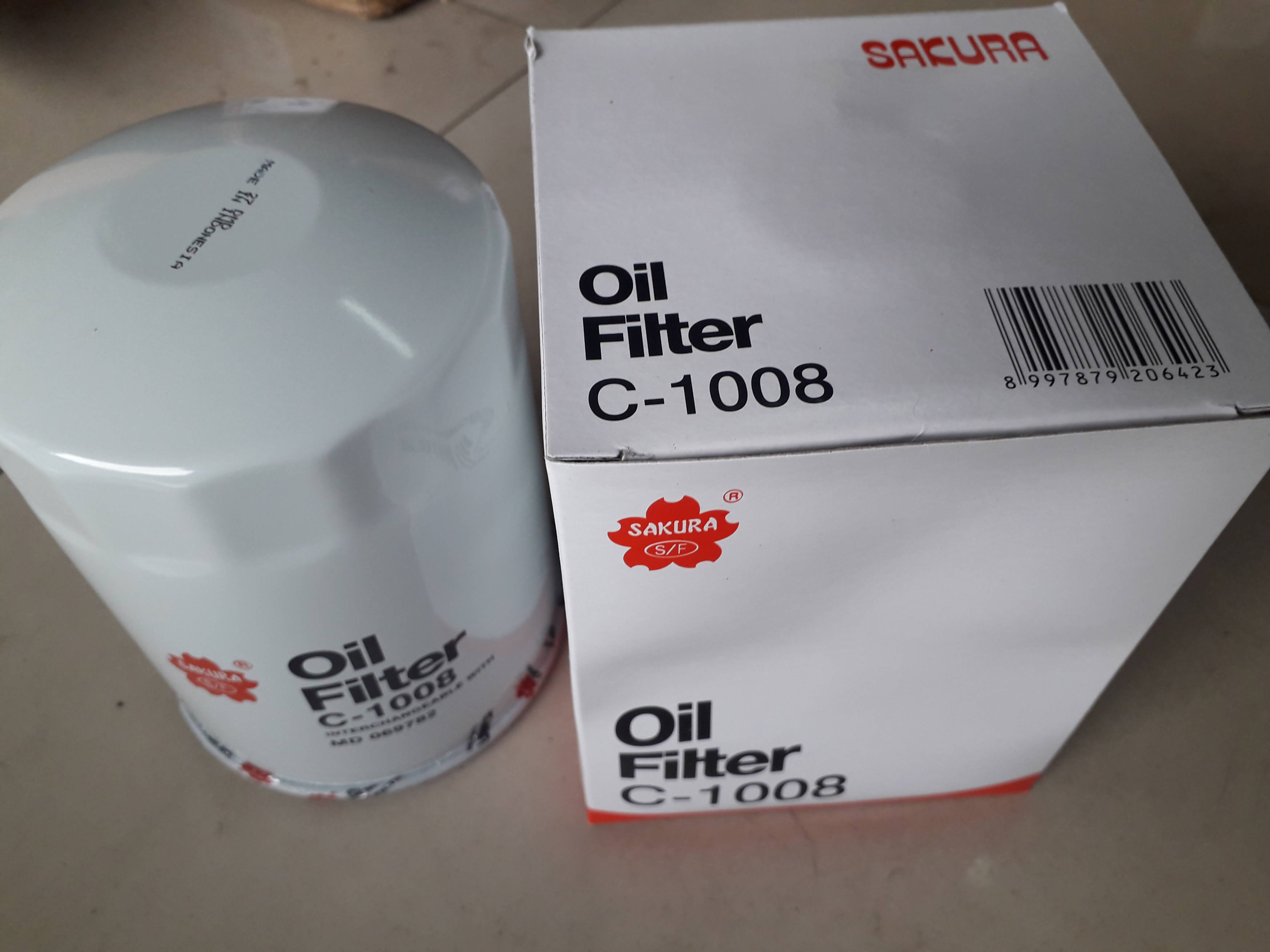 Oil filter, SAKURA, Mitsubishi Pajero, C1008, (029257)