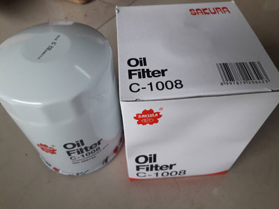 กรองน้ำมันเครื่อง SAKURA, Mitsubishi Pajero, C1008, (029257)