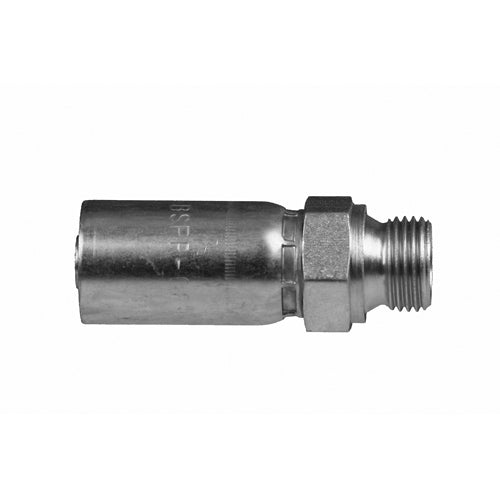 MBSPP-06-08 - สายยาง 3/8" x 1/2" BSPP ข้อต่อหางปลาชนิดแข็ง (083034)