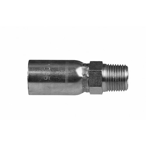 MBSPT-06-08 - 3/8" Hose x 1/2" BSPT Male Rigid crimp fitting (083050)