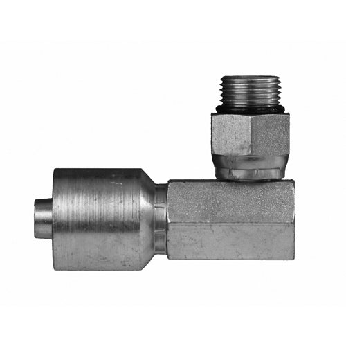 MBX90-08-08W - 1/2" Hose x 1/2" ORB Male Swivel 90Â° crimp fitting (083771)
