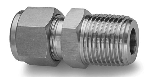 MC-06-12N - 3/8" Tube x 3/4" Male NPT Connector - 316 Stainless (095928)