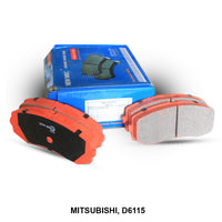 New WBC Brake Pad, Ceramic, D6115, MK449108, for Mitsubishi Lancer