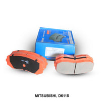 WBC Brake Pad Semi-Metallic, D6115, MK449108, for Mitsubishi Vehicles