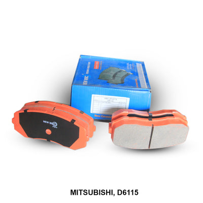 WBC Brake Pad Semi-Metallic, D6115, MK449108, for Mitsubishi Vehicles