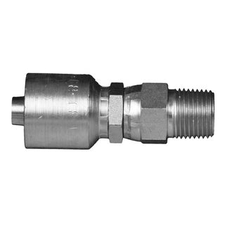 MPX-06-06W - 3/8" Hose x 3/8" NPTF Male Pipe Swivel crimp fitting (083605)