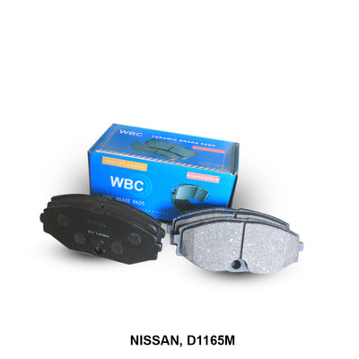 WBC Brake Pad Semi-Metallic, D1165, 41060-61U90, for Nissan Altima