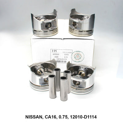 FPI Piston w/ Pin 0.75 Oversize - Nissan CA16 - OEM 12010-D1114