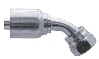 P43-FBSPP45-06-06 | 3/8" Hose x 3/8" BSP Female Swivel, 45Â° Elbow crimp fitting (083451)
