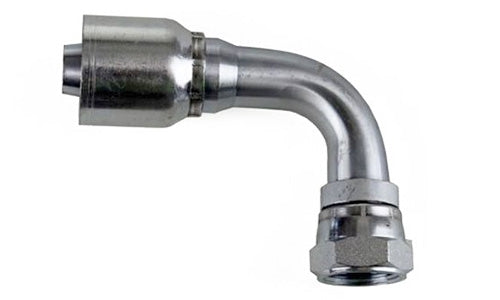 P43-FFX90-06-08 | สายยาง 3/8" x 1/2" ORFS ตัวเมียแบบหมุนได้ ข้อต่องอ 90° (083390)