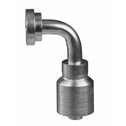 P43-FH9A-16-16 | 1" Hose x 1" Code61 Flange, 90Â° Elbow crimp fitting (083506)