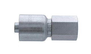 P43-FP-004-02  |  1/4" Hose x 1/8" NPTF Female Pipe Rigid crimp fitting (083335)