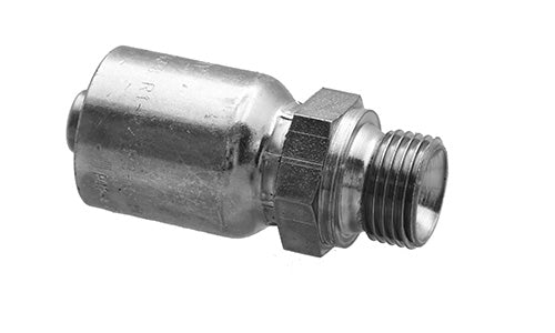 P43-MBSPP-12-12  |  3/4" Hose x 3/4" BSP Male Rigid crimp fitting (083461)