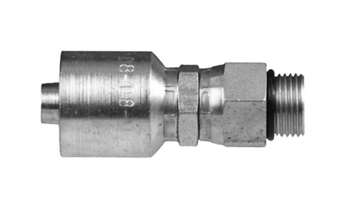 P43-MBX-06-04 | สายยาง 3/8" x 1/4" ORB/SAE เกลียวตัวผู้ข้อต่อย้ำแบบหมุน (083365)