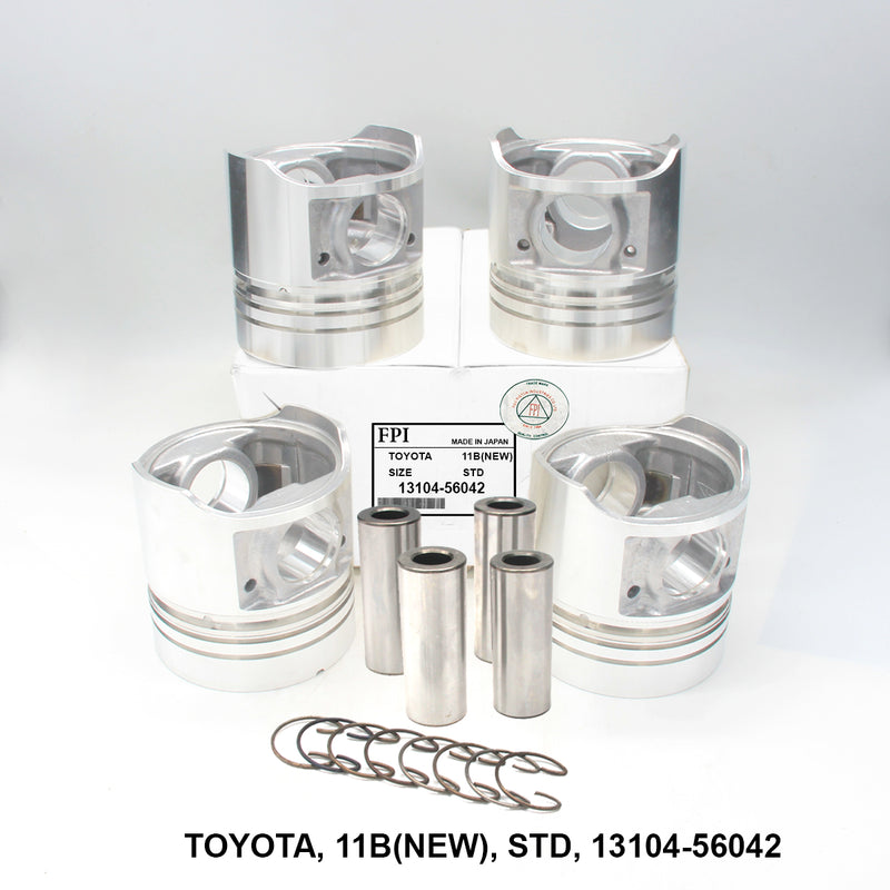 FPI Piston w/ Pin STD, Toyota 11B, OEM 13104-56042