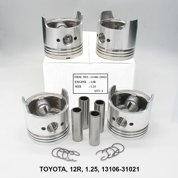FPI Piston w/ Pin 1.25, 12R, OEM 13106-31021