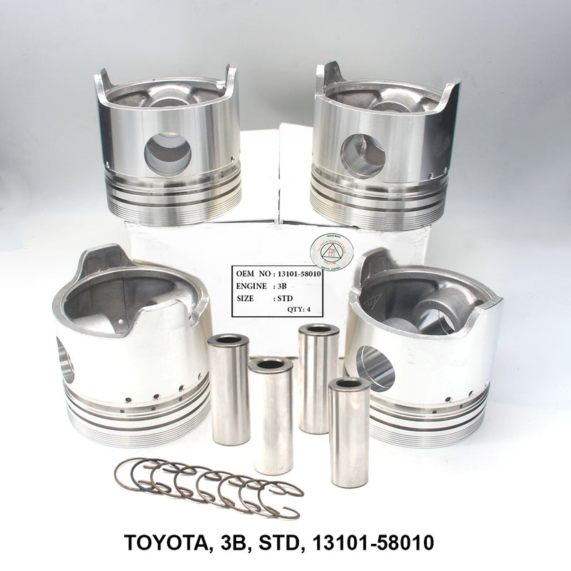 ลูกสูบพร้อมพิน, FPI, 3B, STD, 13101-58010 (001762)