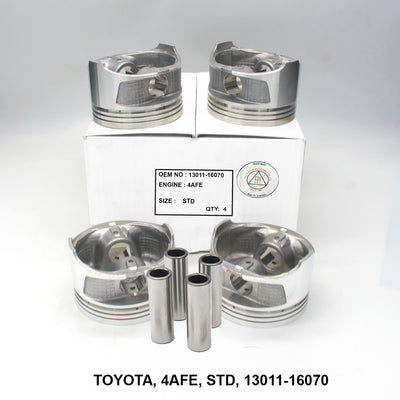 FPI Piston w/ Pin STD, 4AFE, OEM 13011-16070