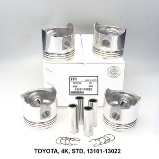 ลูกสูบพร้อมพิน, FPI, 4K, STD, 13101-13022 (001800)