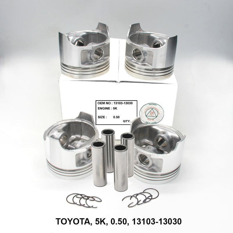 FPI, Piston W/Pin, 5K, 0.50, 13103-13030