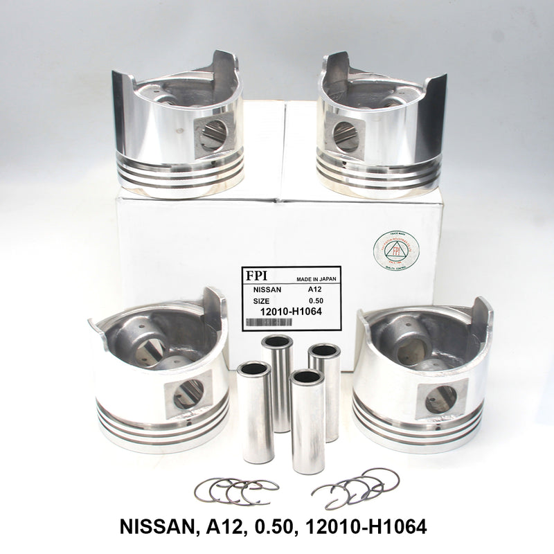 FPI Piston w/ Pin 0.50 Oversize - Nissan A12 - OEM 12010-H1064