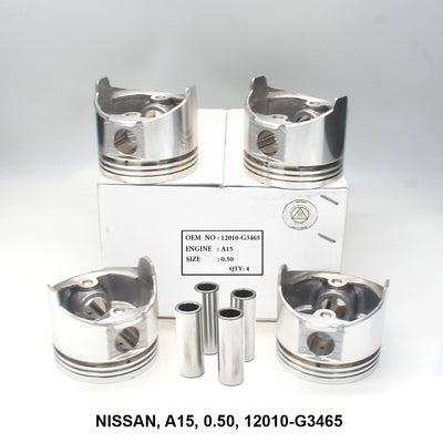 FPI Piston w/ Pin 0.50 Oversize - Nissan A15 - OEM 12010-G3465
