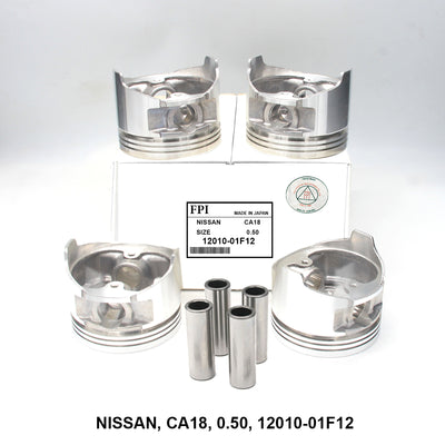 FPI Piston w/ Pin 0.50 Oversize - Nissan CA18 - OEM 12010-01F12
