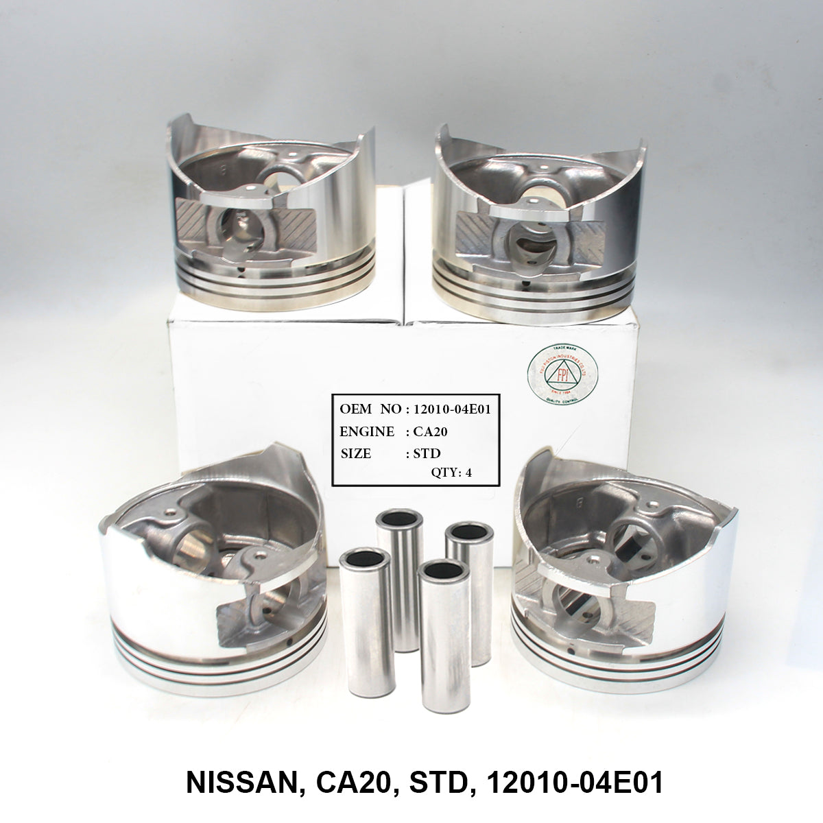 Piston W/Pin, FPI, CA20, STD, 12010-04E01 (001647)