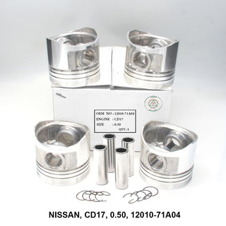 ลูกสูบพร้อมพิน, FPI, CD17, 0.50, 12010-71A04 (001648)