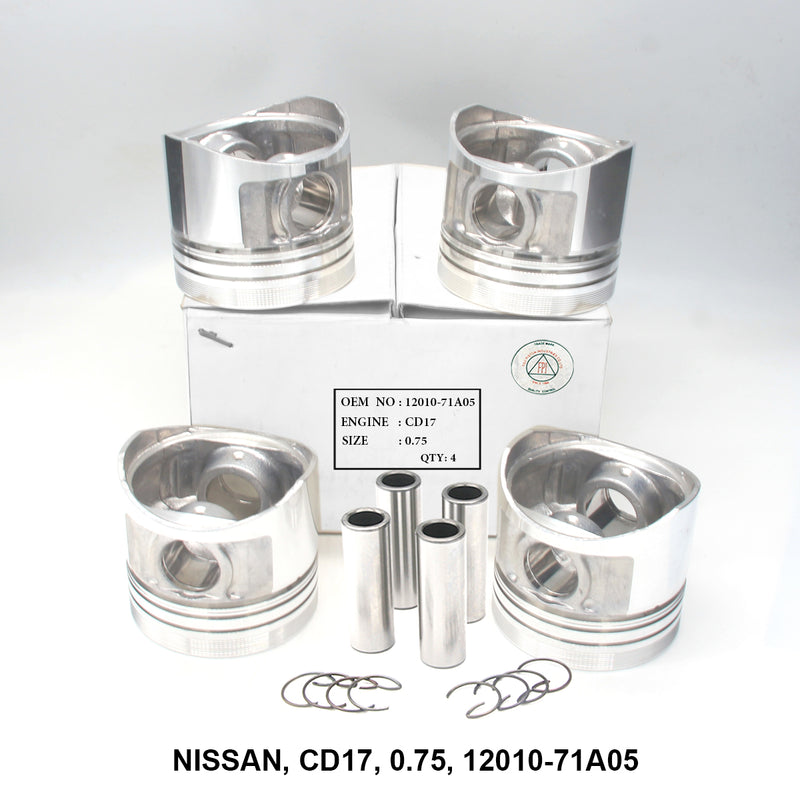 FPI Piston w/ Pin 0.75 Oversize - Nissan CD17 - OEM 12010-71A05
