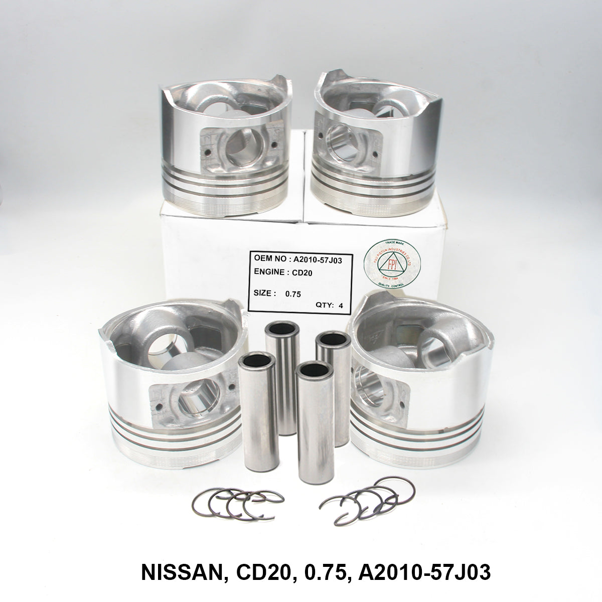 Piston W/Pin, FPI, CD20, 0.75, A2010-57J03 (001653)
