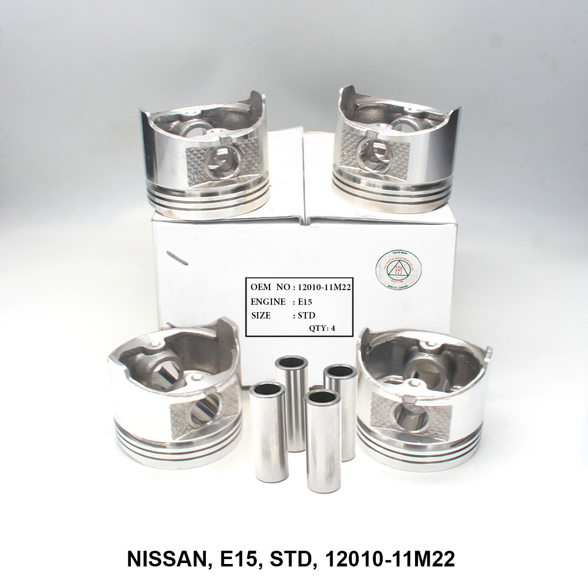 Piston W/Pin, FPI, E15, STD, 12010-11M22 (001658)