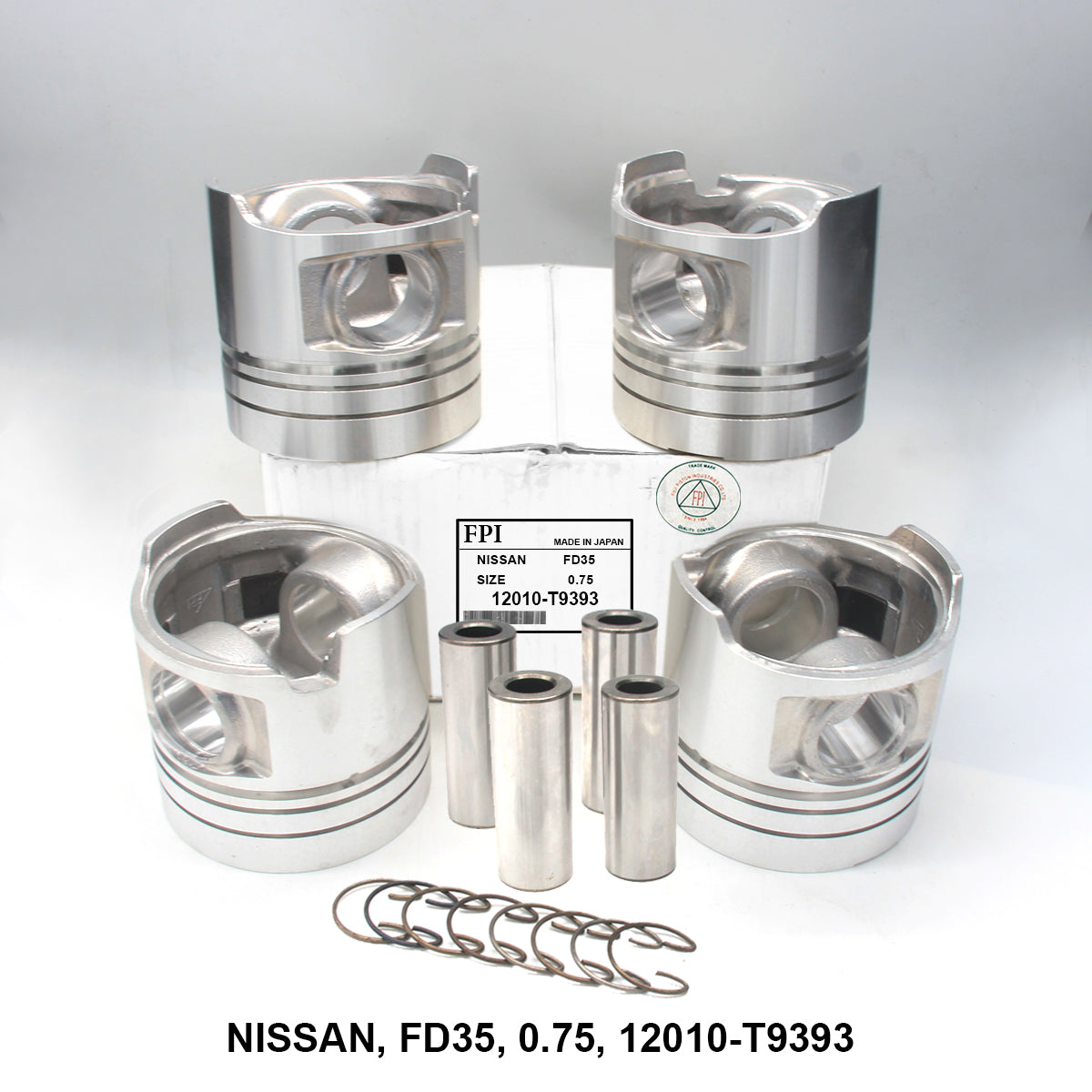 Piston W/Pin, FPI, FD35, 0.75, 12010-T9393 (001663)