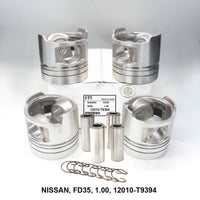 FPI Piston w/ Pin 1.00 Oversize - Nissan FD35 - OEM 12010-T9394
