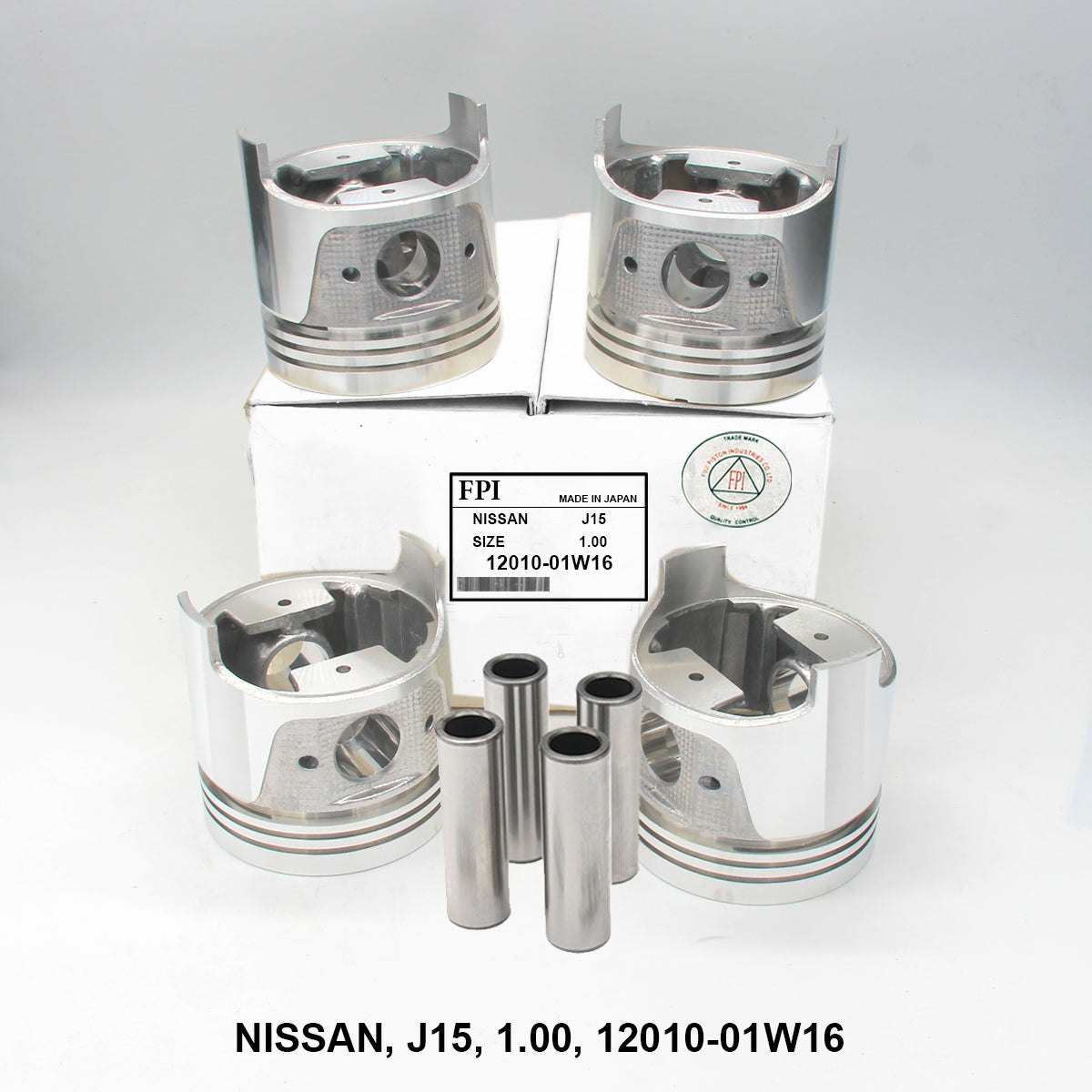 Piston W/Pin, FPI, J15, 1.00, 12010-01W16 (001670)