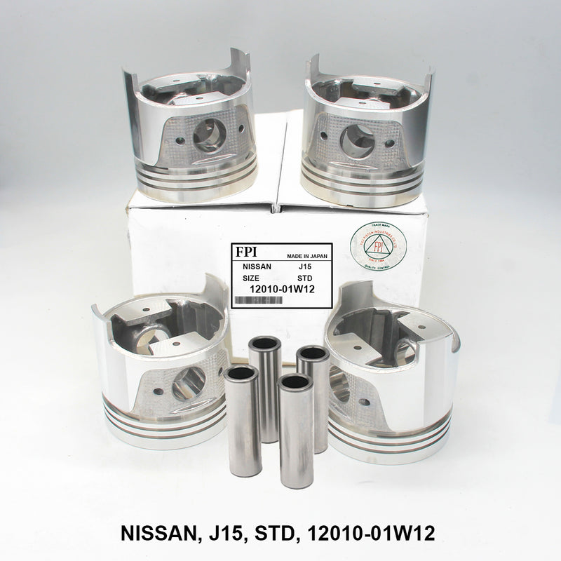 FPI Piston W/Pin, J15 STD, 12010-01W12