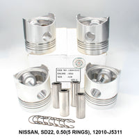 FPI Piston W/Pin, SD22, 0.50, 12010-J5311