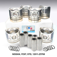 WPR Piston w/ Pin STD for Nissan FE6T, OEM 12011-Z5768