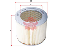 SAKURA,, Air Filter (Element), V9112-M215, A-1003, MITSUBISHI
