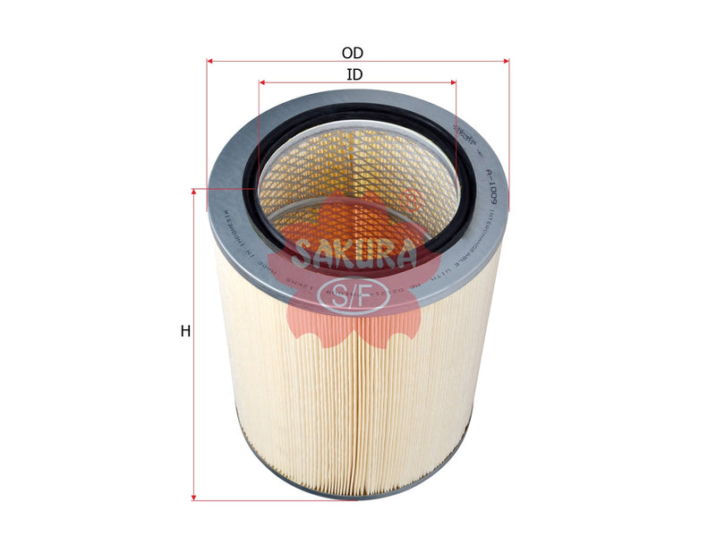 SAKURA,, Air Filter (Element), 30830-05341, A-1009, MITSUBISHI